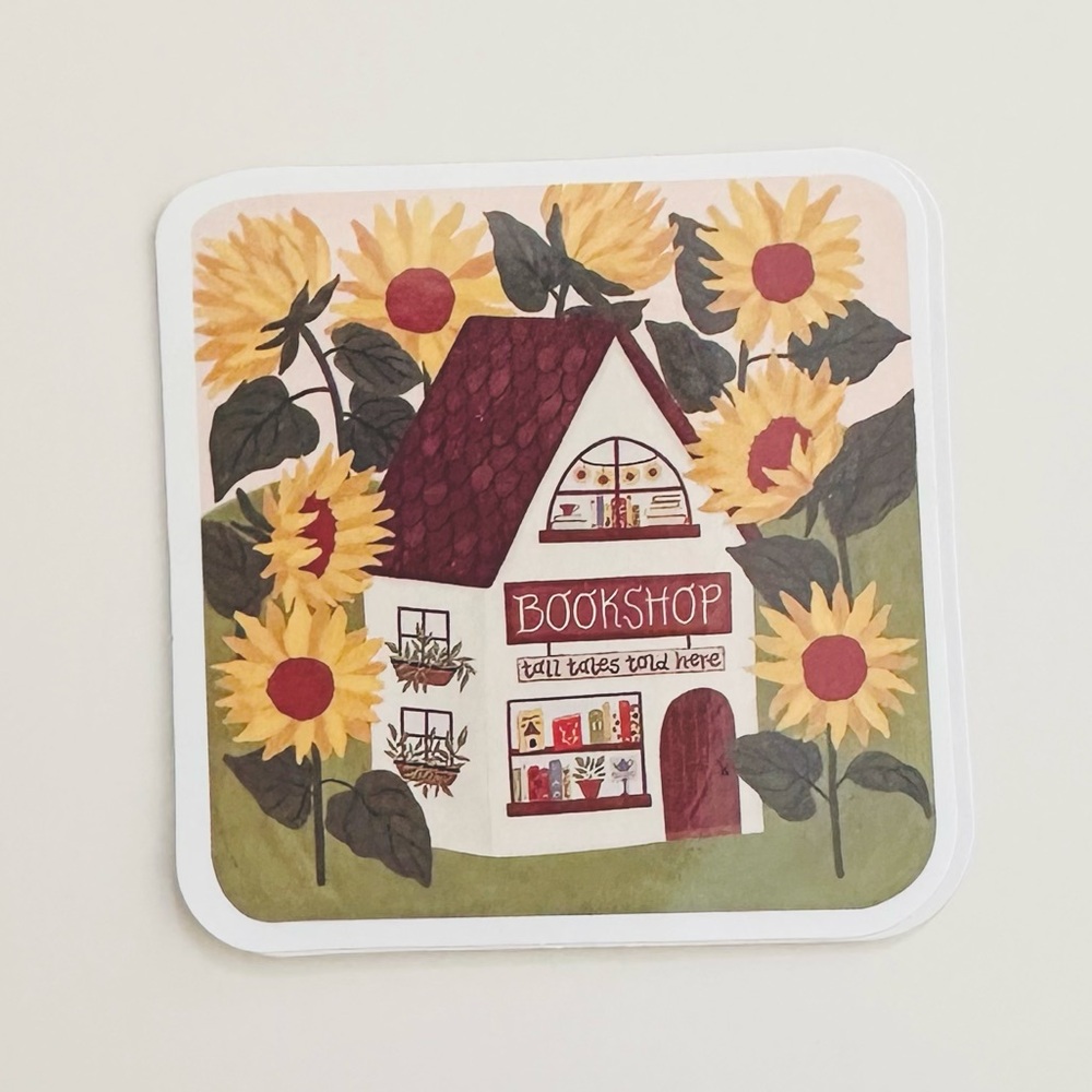 10/$10 Sunflower Bookshop Sticker